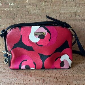 KATE SPADE Crossbody Bag - Deco Rose - Black and Pink Floral
